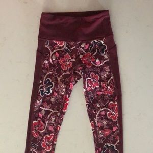 Athleta 7/8 Tights with Stash Pockets